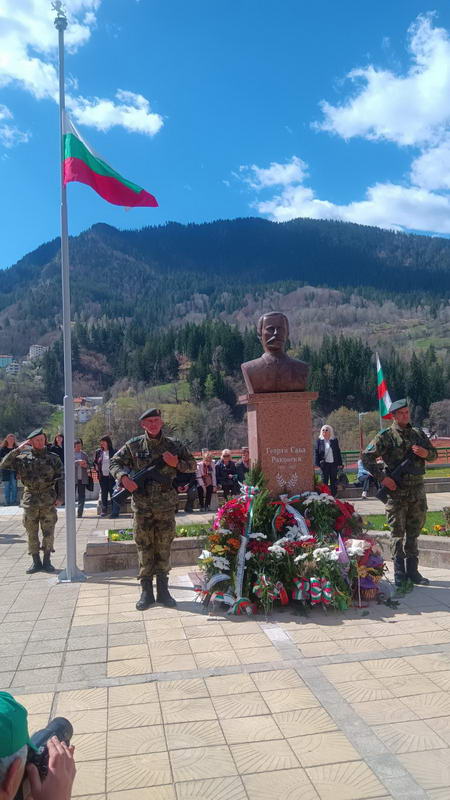 Oткриване на бюст-паметник на Георги Сава Раковски 2